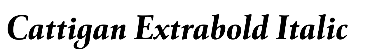 Cattigan Extrabold Italic